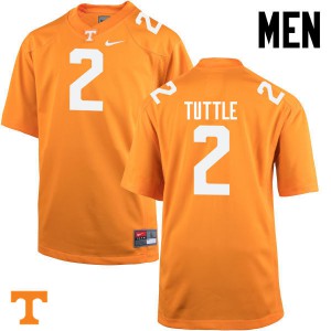 #2 Shy Tuttle Tennessee Vols Men High School Jerseys Orange