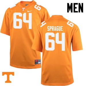 #64 Tommy Sprague Tennessee Men NCAA Jerseys Orange
