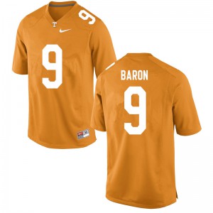 #9 Tyler Baron Vols Men Player Jersey Orange