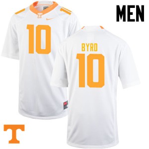 #10 Tyler Byrd UT Men High School Jerseys White