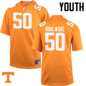 #50 Venzell Boulware Vols Youth Player Jerseys Orange