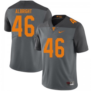 #46 Will Albright Tennessee Vols Men College Jersey Gray