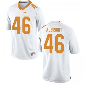 #46 Will Albright Vols Men High School Jerseys White