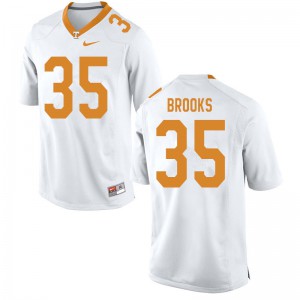 #35 Will Brooks Vols Men NCAA Jersey White