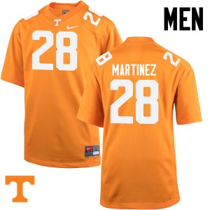 #28 Will Martinez Tennessee Men Stitch Jersey Orange