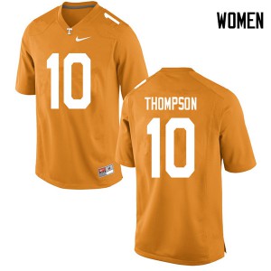 #10 Bryce Thompson UT Women Football Jerseys Orange