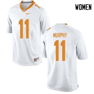 #11 Jordan Murphy Vols Women Football Jerseys White