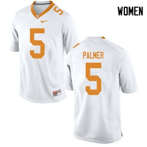#5 Josh Palmer Tennessee Vols Women College Jerseys White