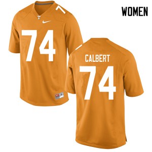 #74 K'Rojhn Calbert Vols Women Stitched Jerseys Orange
