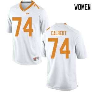 #74 K'Rojhn Calbert Tennessee Women Stitch Jersey White