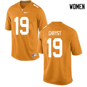 #19 Keller Chryst Tennessee Women Football Jersey Orange