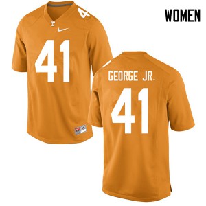 #41 Kenneth George Jr. UT Women NCAA Jerseys Orange