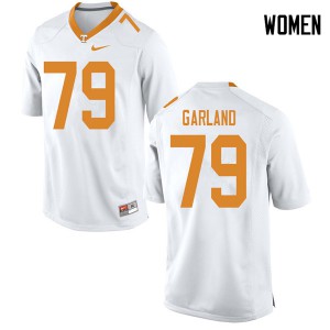 #79 Kurott Garland Tennessee Women Football Jersey White