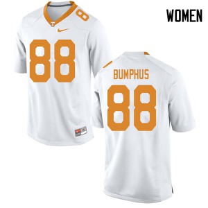 #88 LaTrell Bumphus Vols Women Stitched Jerseys White