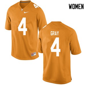 #4 Maleik Gray UT Women Stitch Jersey Orange