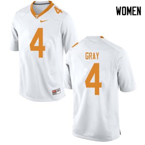 #4 Maleik Gray Tennessee Volunteers Women Player Jersey White