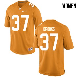 #37 Paxton Brooks Tennessee Women Stitched Jerseys Orange