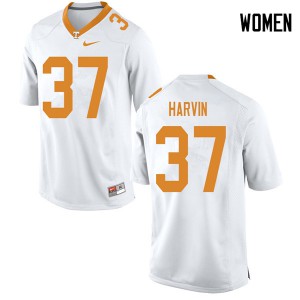 #37 Sam Harvin Tennessee Vols Women Alumni Jersey White