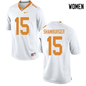 #15 Shawn Shamburger Vols Women Official Jerseys White