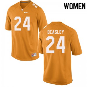 #24 Aaron Beasley Tennessee Women Official Jersey Orange