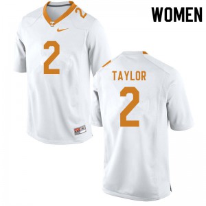 #2 Alontae Taylor Vols Women High School Jerseys White