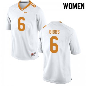 #6 Deangelo Gibbs Vols Women High School Jersey White