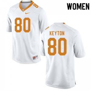 #80 Ramel Keyton UT Women Alumni Jerseys White