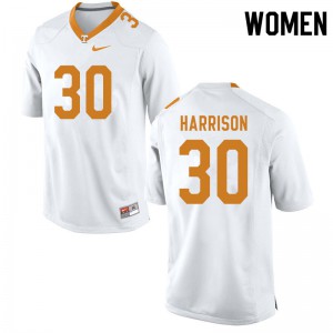 #30 Roman Harrison Vols Women Player Jersey White