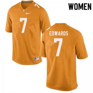 #7 Romello Edwards Vols Women Player Jersey Orange