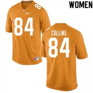 #84 Braden Collins Vols Women Stitch Jerseys Orange