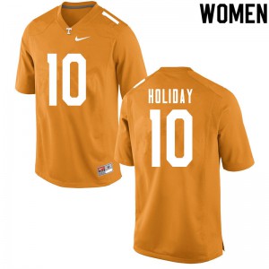 #10 Jimmy Holiday UT Women Player Jersey Orange