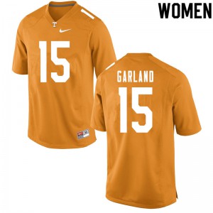 #15 Kwauze Garland Tennessee Women NCAA Jerseys Orange