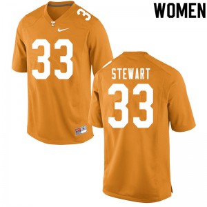 #33 Tyrik Stewart Vols Women College Jersey Orange