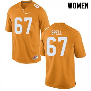 #67 Airin Spell Tennessee Women NCAA Jerseys Orange