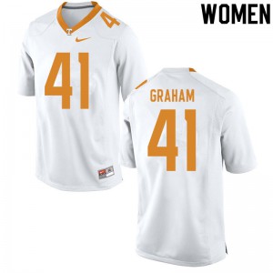 #41 Brett Graham Tennessee Women Official Jersey White