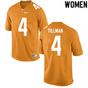 #4 Cedric Tillman Vols Women Stitched Jerseys Orange