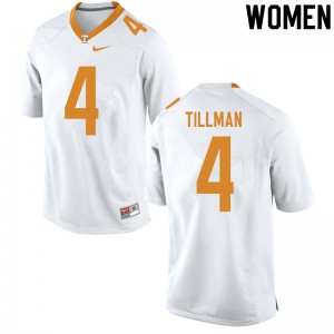 #4 Cedric Tillman Tennessee Women Player Jersey White