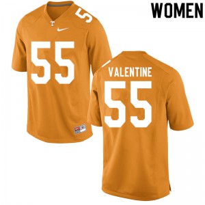 #55 Eunique Valentine UT Women Alumni Jerseys Orange