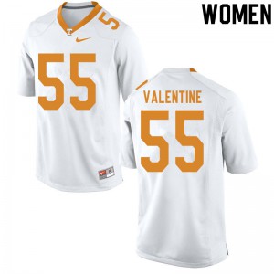 #55 Eunique Valentine Tennessee Volunteers Women NCAA Jersey White