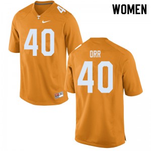 #40 Fred Orr Vols Women NCAA Jerseys Orange