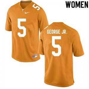 #5 Kenneth George Jr. Tennessee Volunteers Women Official Jersey Orange