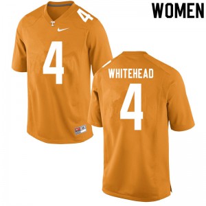 #4 Len'Neth Whitehead Vols Women Official Jersey Orange