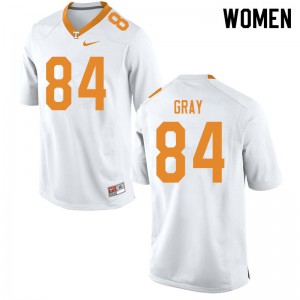 #84 Maleik Gray Tennessee Women Alumni Jerseys White