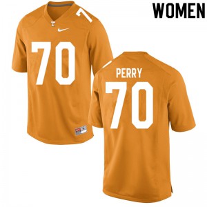 #70 RJ Perry Vols Women Player Jerseys Orange
