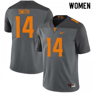 #14 Spencer Smith Tennessee Vols Women Stitched Jerseys Gray