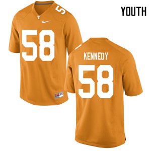 #58 Brandon Kennedy UT Youth Official Jersey Orange