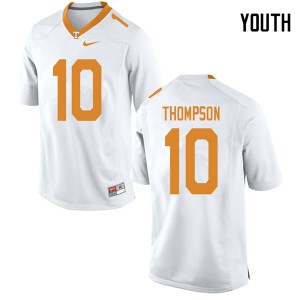 #10 Bryce Thompson UT Youth Stitched Jerseys White