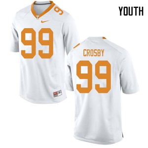 #99 Eric Crosby Tennessee Vols Youth Official Jerseys White