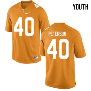 #40 JJ Peterson Tennessee Volunteers Youth University Jersey Orange