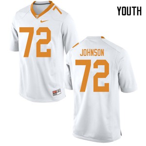 #72 Jahmir Johnson UT Youth Alumni Jerseys White